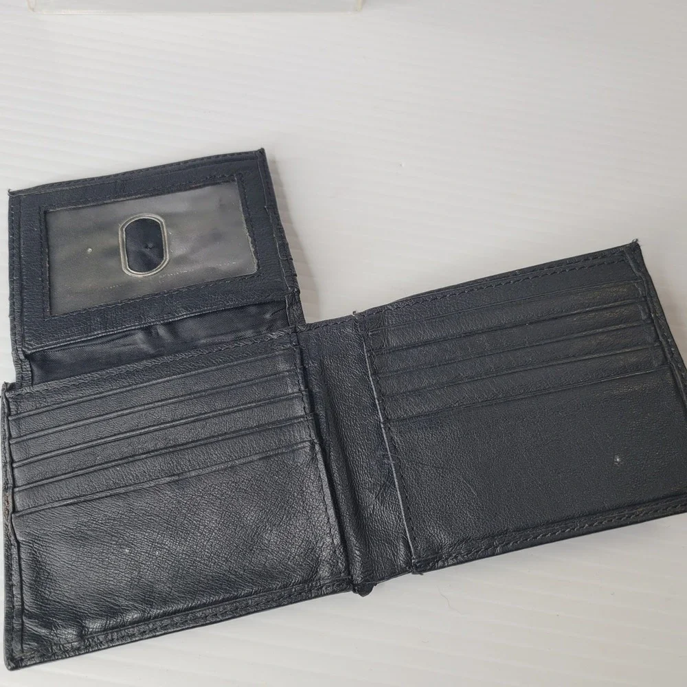 Vietnam Veteran Served Proudly Patch Military Bifold Wallet Mens Black